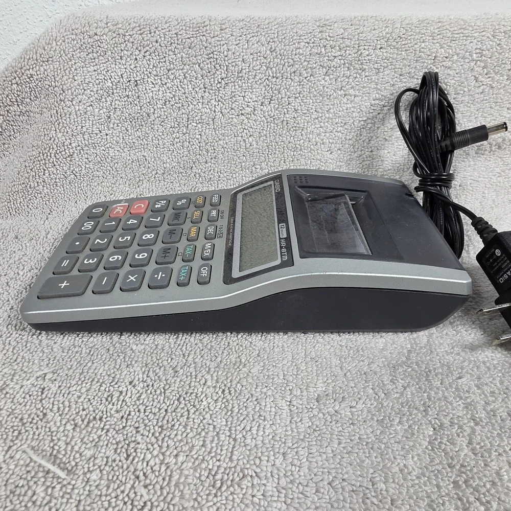 Casio Printing‎ Calculator HR-8TM Tax & Exchange 12 Digit Large Display